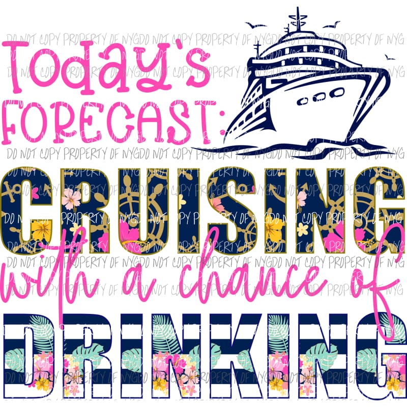 Todays Forecast Cruising ship Sublimation transfers Heat Transfer