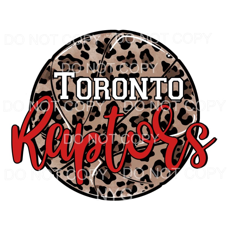 Toronto Raptors Leopard Basketball Sublimation transfers - 