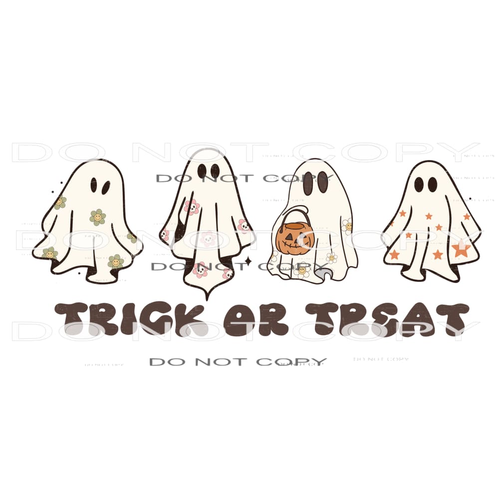 Trick Or Treat #6889 Sublimation transfers - Heat Transfer