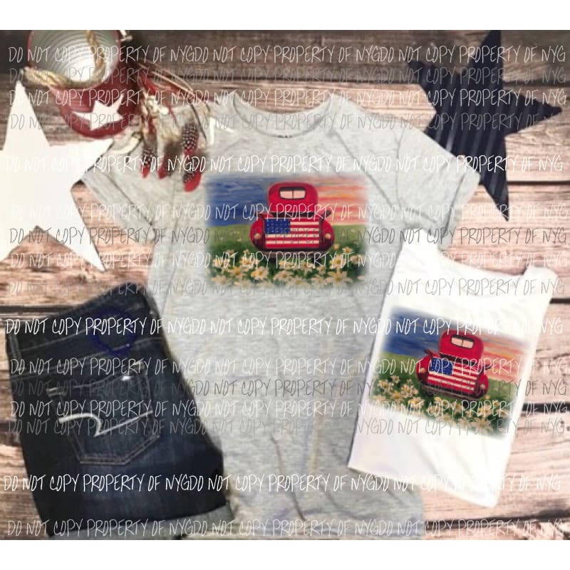 Truck Painting flag Sublimation transfers Heat Transfer