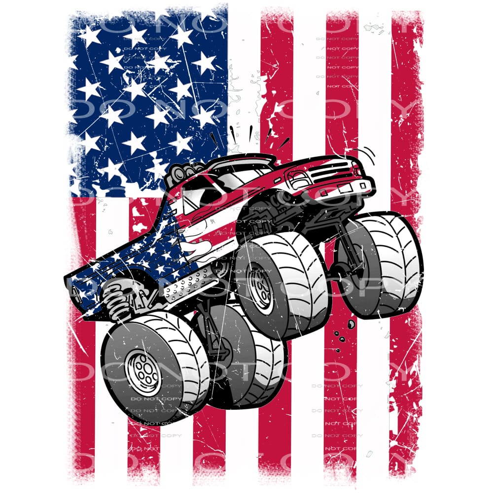 Truck USA #5403 Sublimation transfers - Heat Transfer
