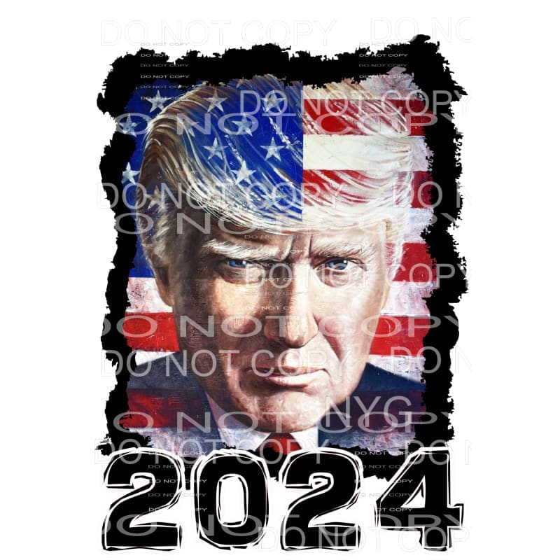 Trump 2024 American Flag Donald Sublimation transfers - Heat