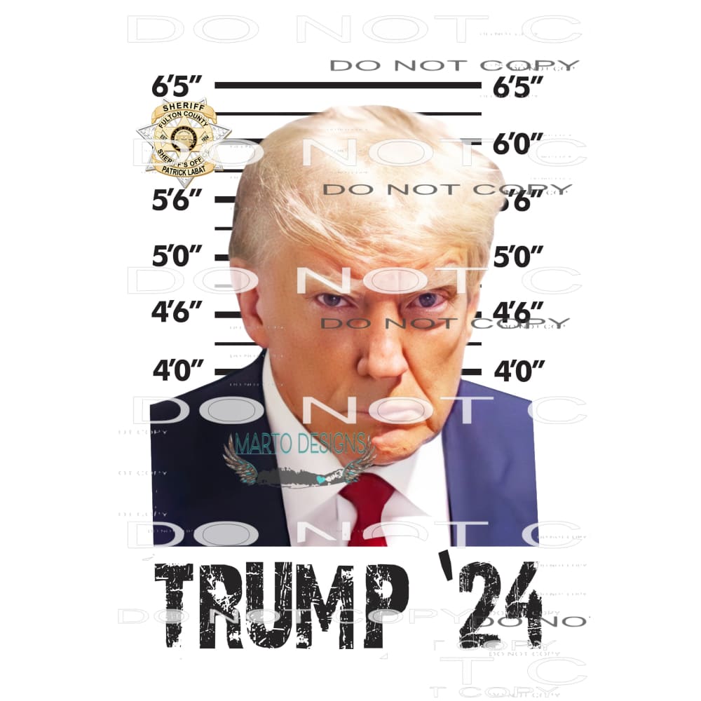TRUMP # 2024 Sublimation transfers - Heat Transfer Graphic