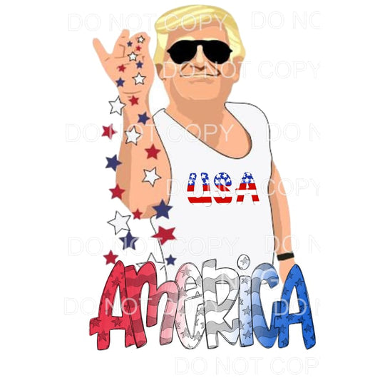 TRUMP AMERICA # 3 Sublimation transfers - Heat Transfer
