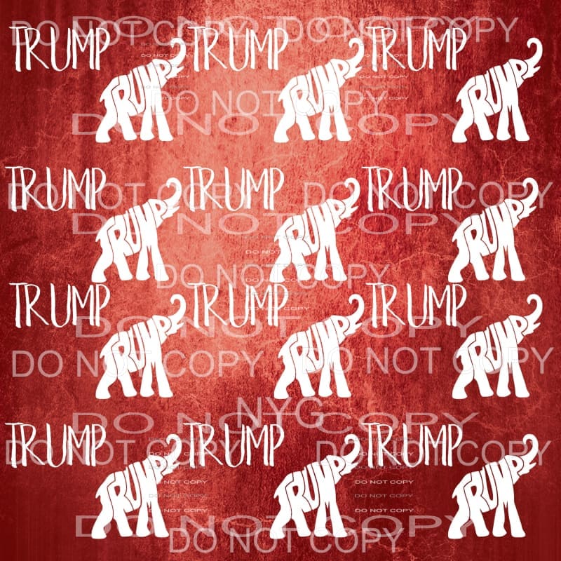 Trump Paper sheet 13 x 9 Sublimation transfers - Heat 