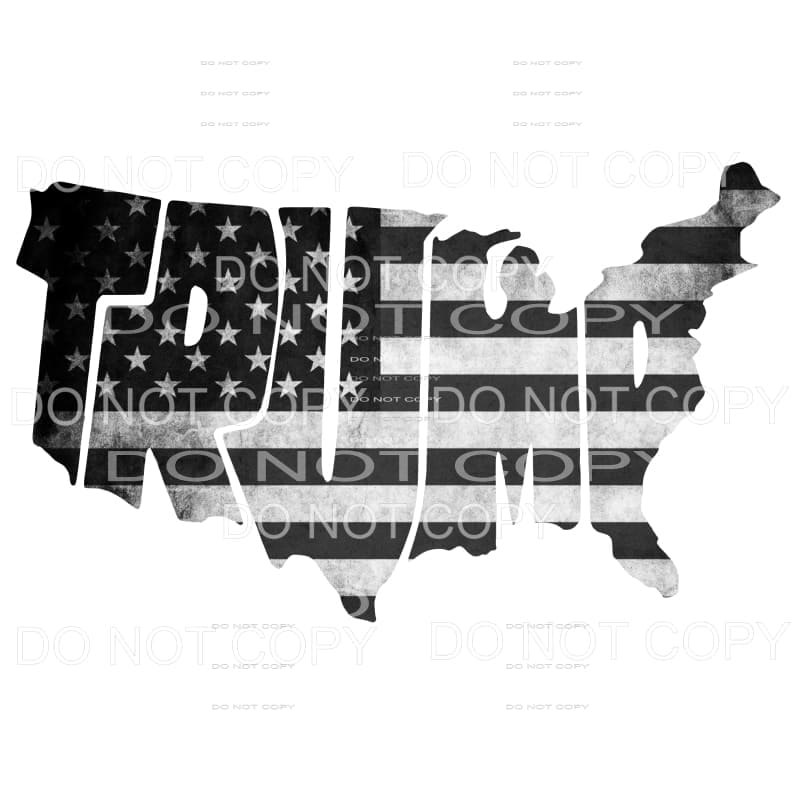 Trump United States Black Flag # 2 Sublimation transfers - 