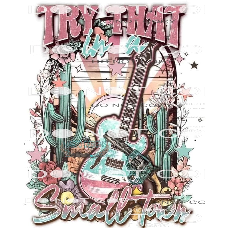 Try That In A Small Town #6249 Sublimation transfers - Heat