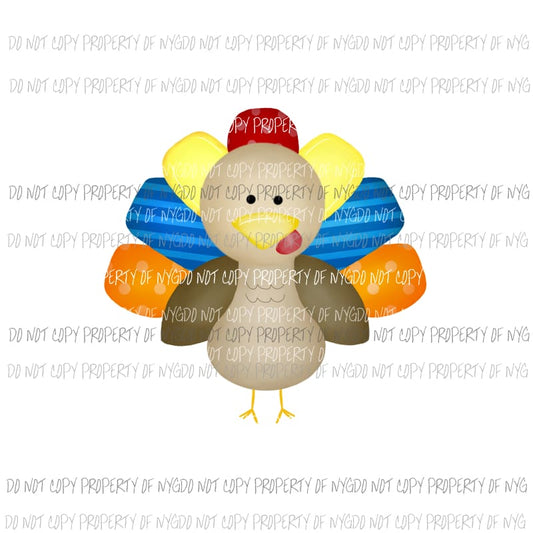 Turkey - BOY Watercolor Sublimation transfers Heat Transfer