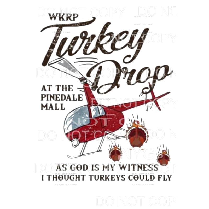turkey drop # 9300 Sublimation transfers - Heat Transfer