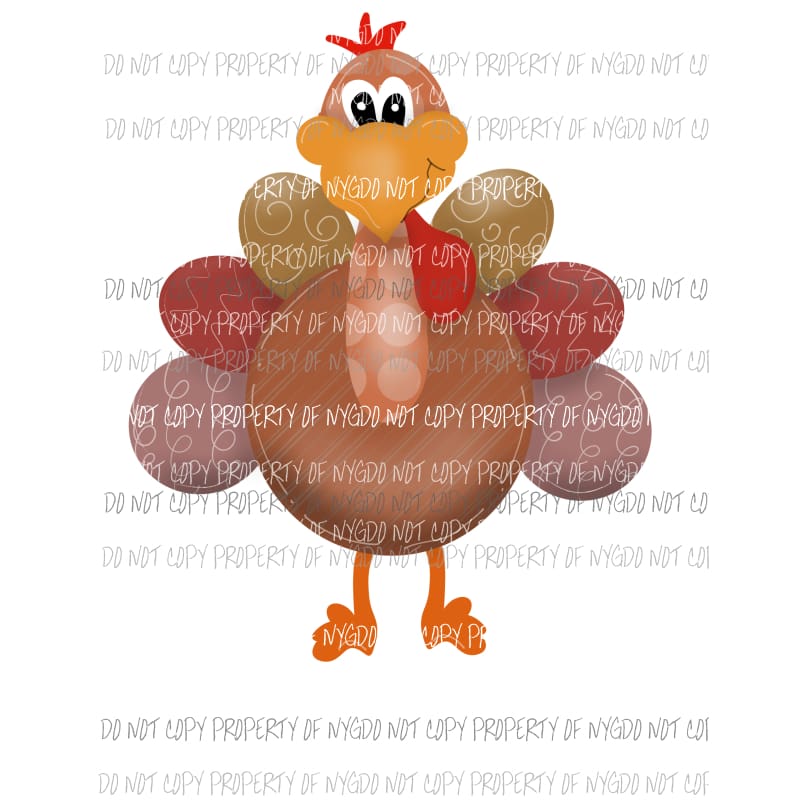 Turkey Thanksgiving browns # 1 Sublimation transfers Heat Transfer