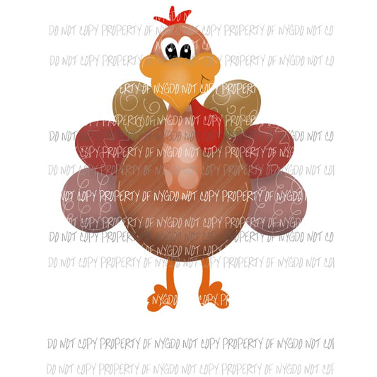 Turkey Thanksgiving browns # 1 Sublimation transfers Heat Transfer