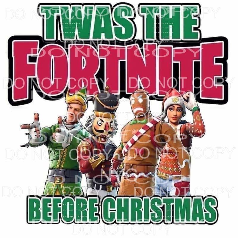 Twas The Fornite Before Christmas Video Game Characters 