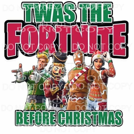 Twas The Fornite Before Christmas Video Game Characters 