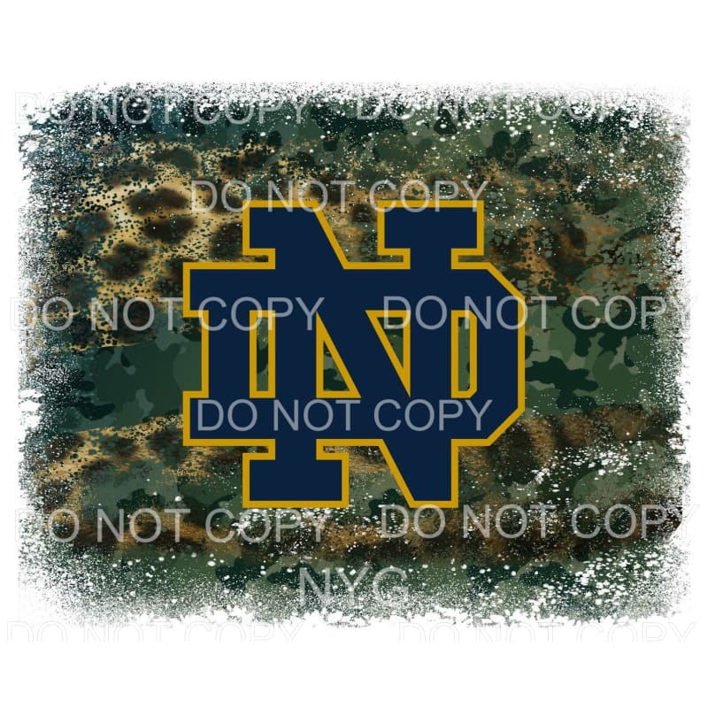 University Of Notre Dame Fighting Irish Football Leopard 