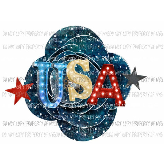 USA # 8 Sublimation transfers usa 4th of july america memorial labor day Heat Transfer