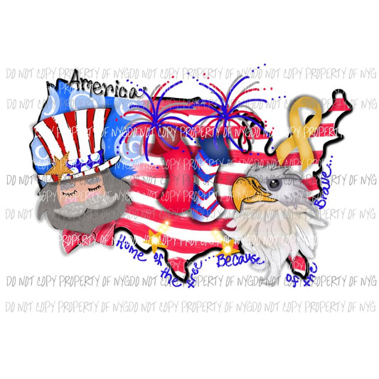 USA america Hand Drawn Sublimation transfers usa 4th of july america memorial labor day Heat Transfer