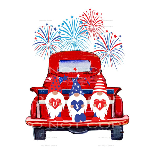 USA gnomes #6619 Sublimation transfers - Heat Transfer