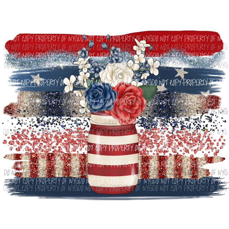 USA Mason Jar Sublimation transfers usa 4th of july america memorial labor day Heat Transfer