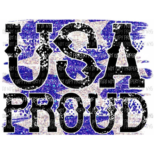 USA Proud Sublimation transfers usa 4th of july america memorial labor day Heat Transfer