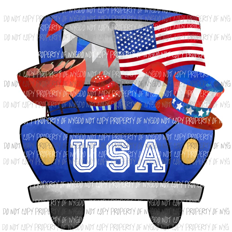 USA Truck # 5 Sublimation transfers Heat Transfer