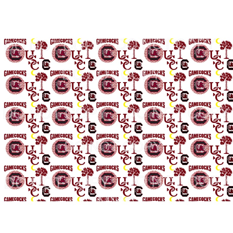 USC University South Carolina Gamecocks Maroon Black Sheet 