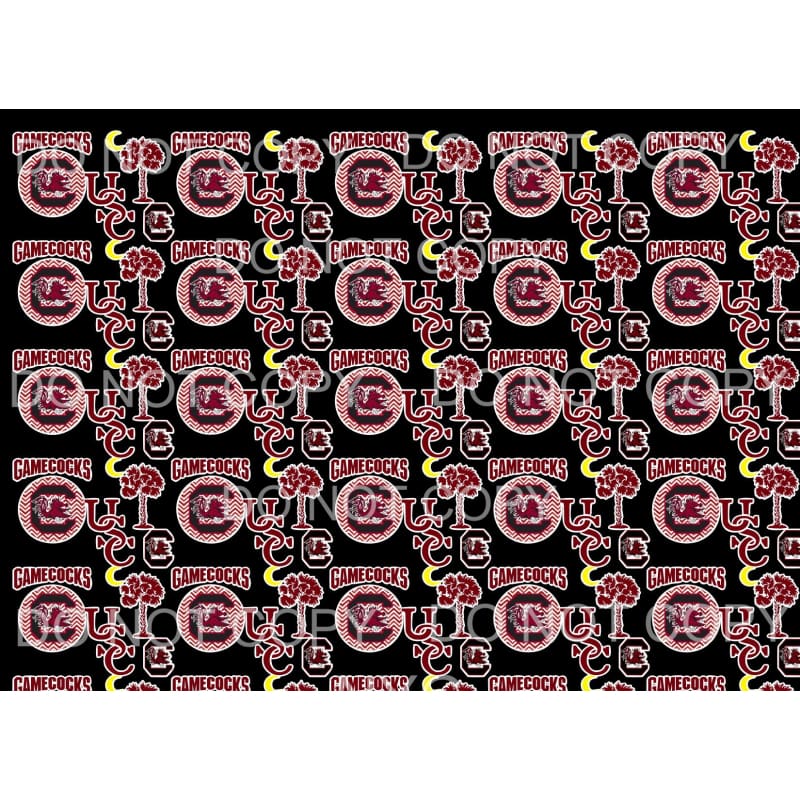 USC University South Carolina Gamecocks Maroon Black Sheet 