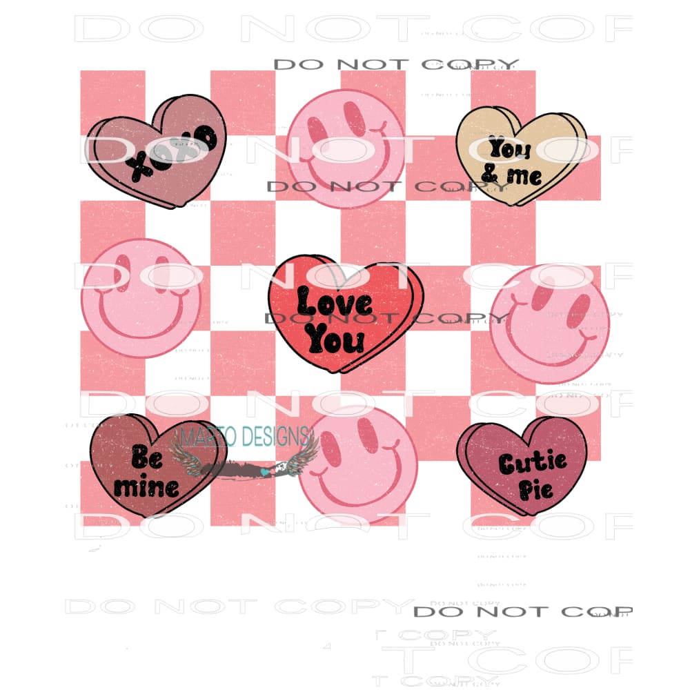 Valentine Candy #9101 Sublimation transfers - Heat Transfer