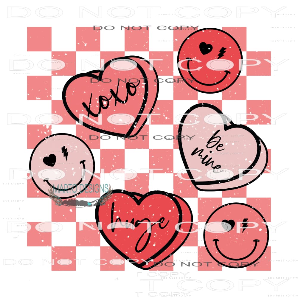 Valentine Candy #9173 Sublimation transfers - Heat Transfer
