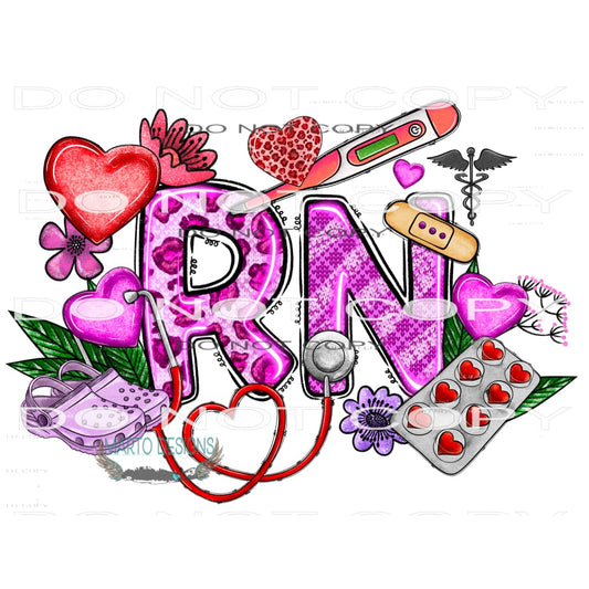 Valentine RN #9592 Sublimation transfers - Heat Transfer