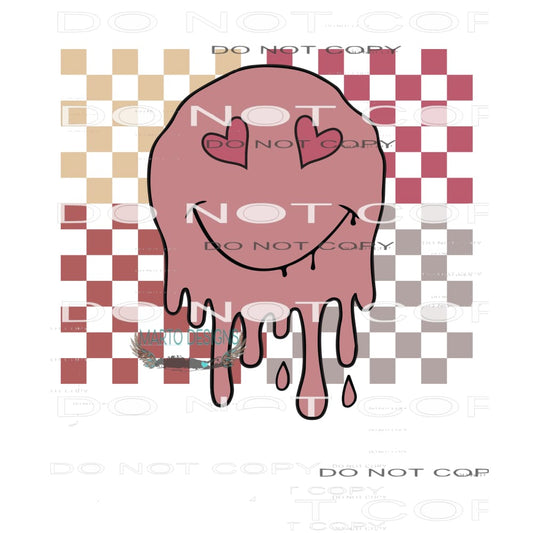 Valentine Smiley #9064 Sublimation transfers - Heat Transfer