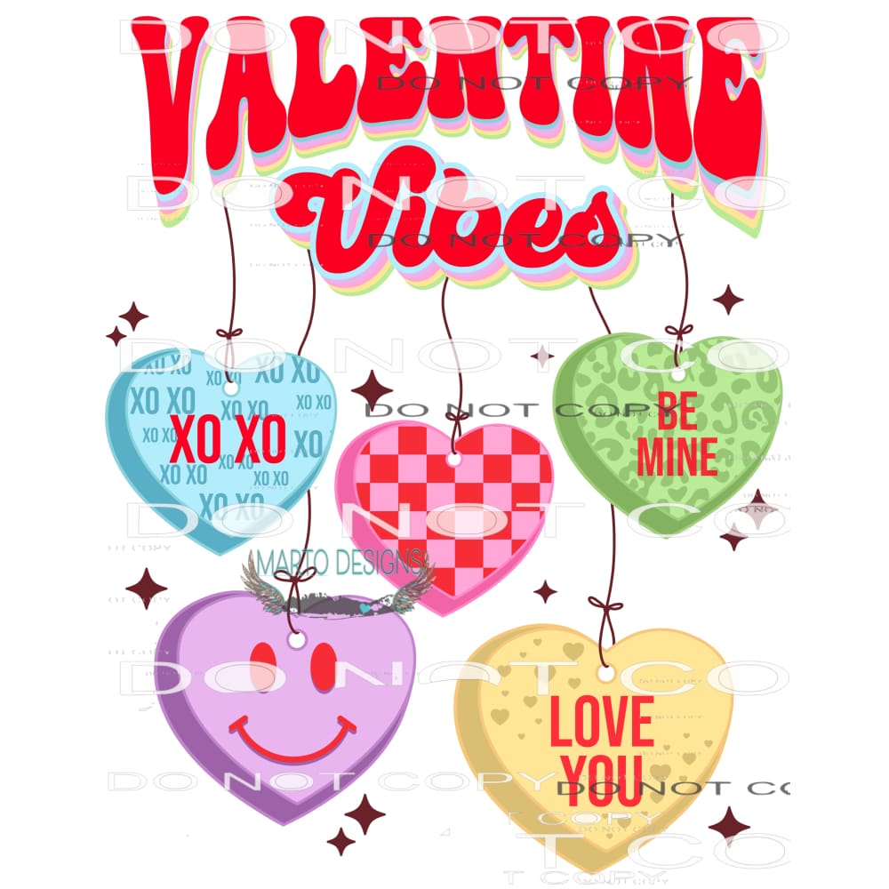 Valentine Vibes #8904 Sublimation transfers - Heat Transfer