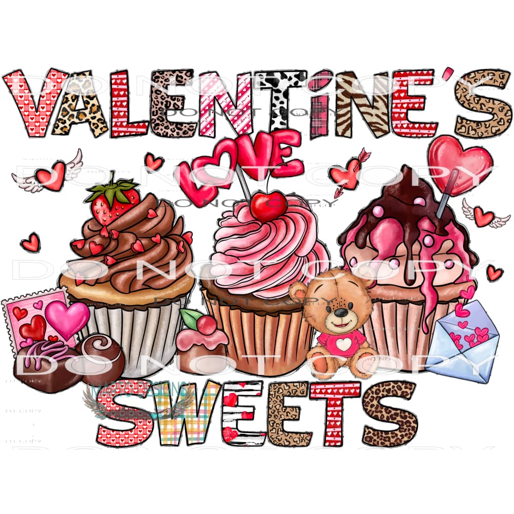 Valentine’s Sweets #9552 Sublimation transfers - Heat