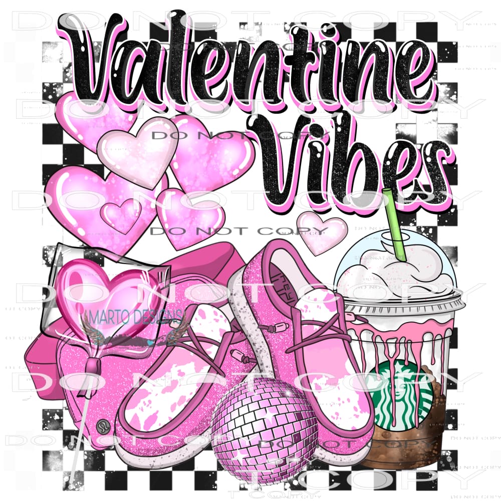 Valentine’s Vibes #8721 Sublimation transfers - Heat