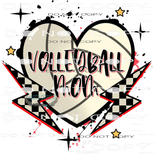 Volleyball Mom #9390 Sublimation transfers - Heat Transfer