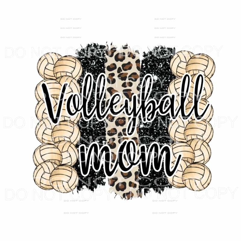volleyball mom Brush Stroke # 749 Sublimation transfers - 