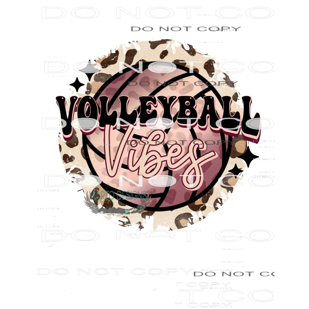 Volleyball Vibes #9375 Sublimation transfers - Heat Transfer
