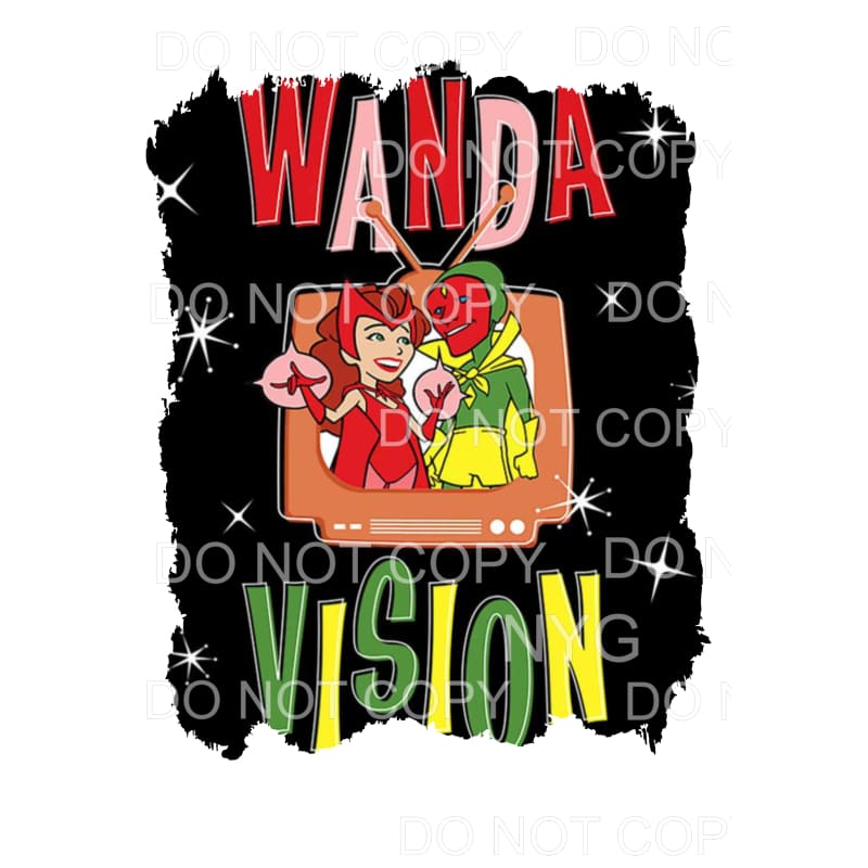 Wanda Vision Television Marvel Comics Sublimation transfers 