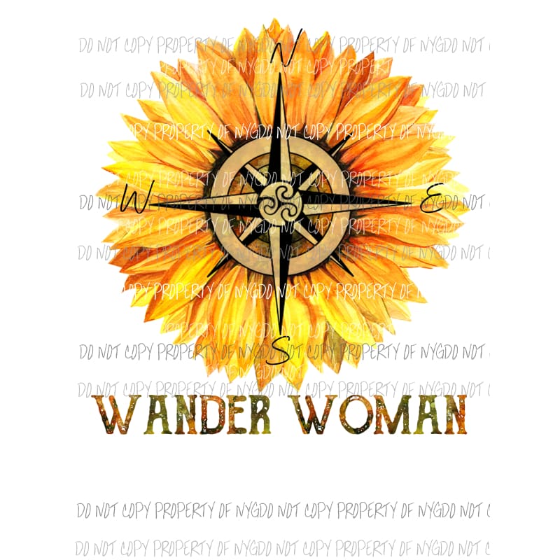 Wander Woman Sublimation transfers Heat Transfer