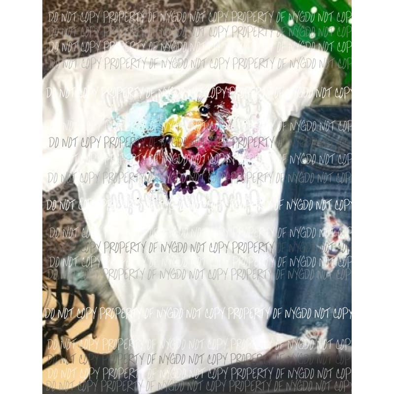 watercolor cow 1 sublimation transfer Heat Transfer