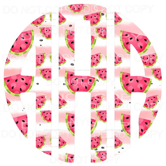 WATERMELON monogram letters put letters in notes please 