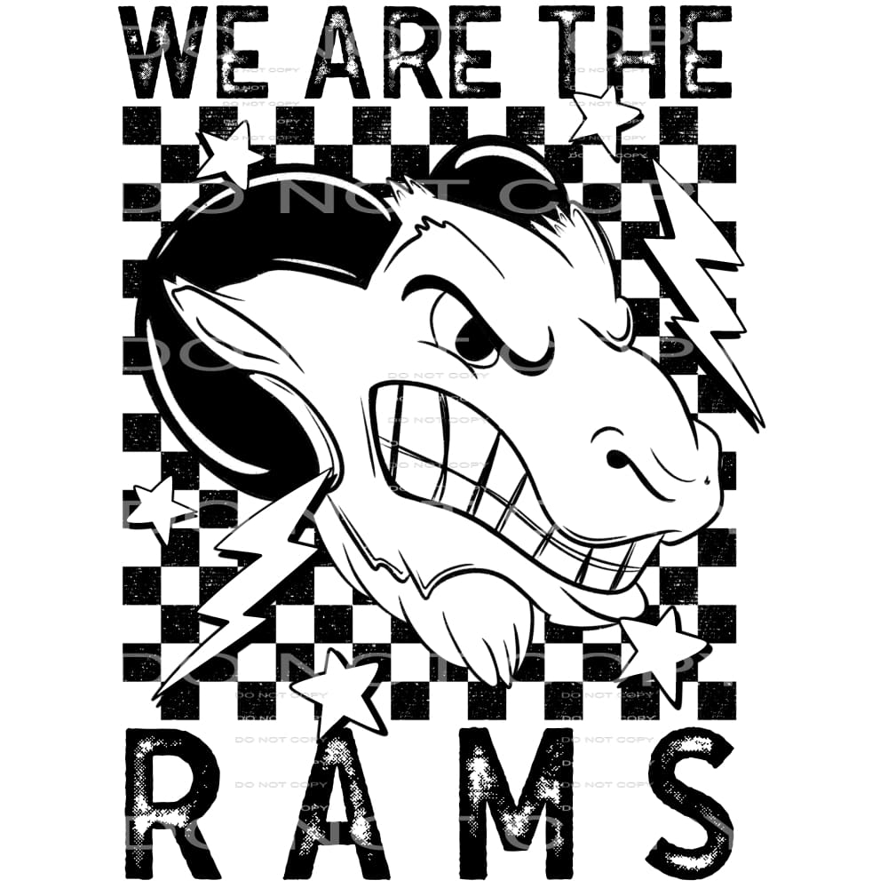 We Are The Rams #5648 Sublimation transfers - Heat Transfer