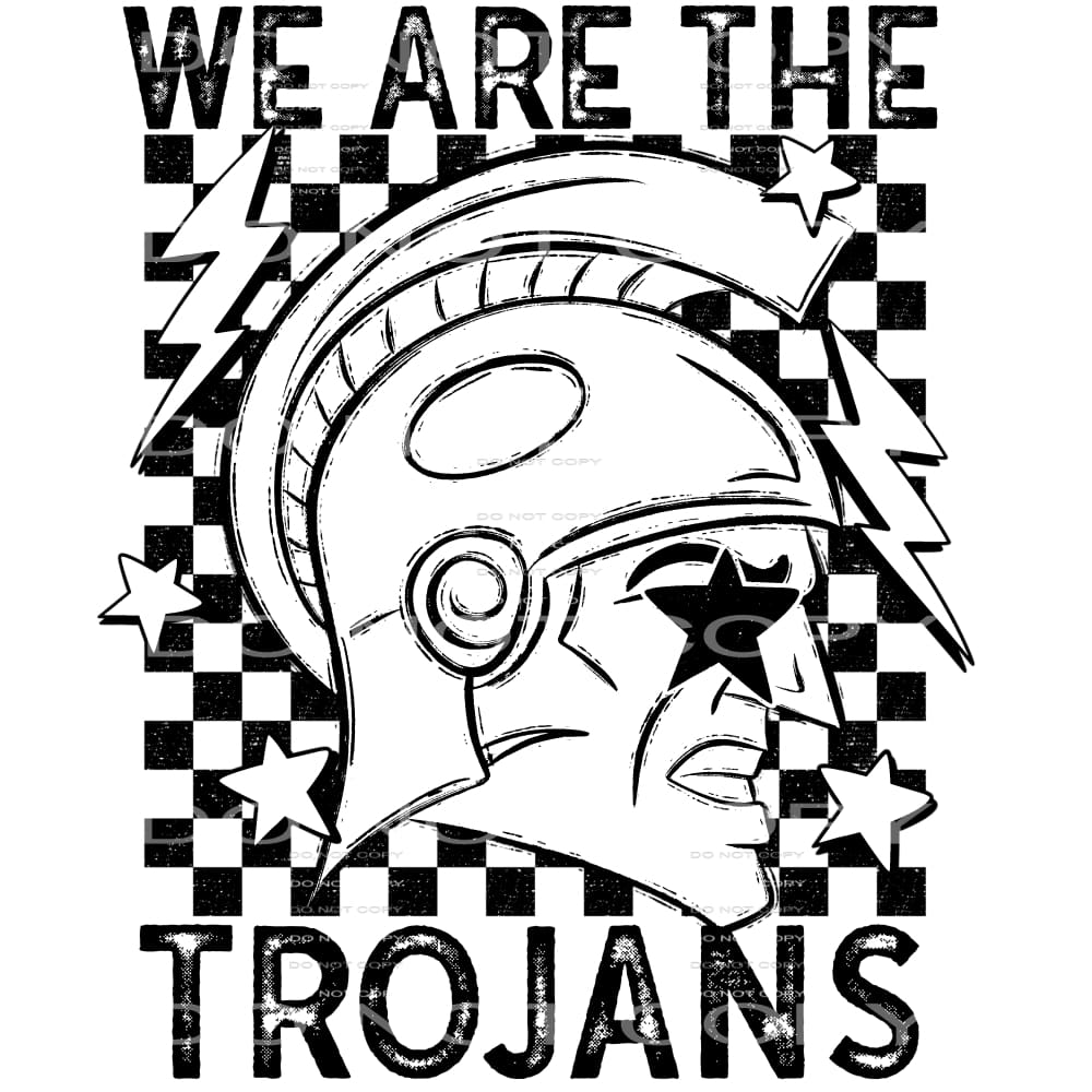 We Are The Trojans #5653 Sublimation transfers - Heat