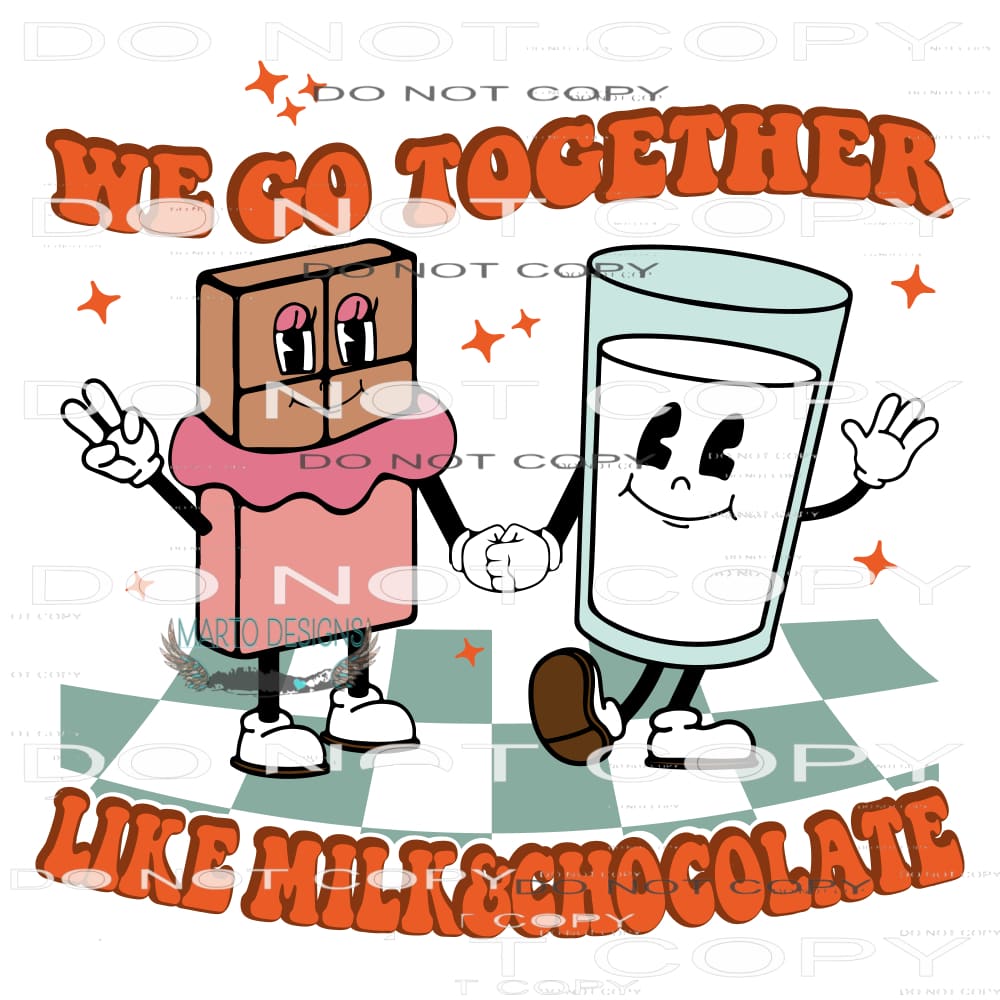 We Go Together #9180 Sublimation transfers - Heat Transfer