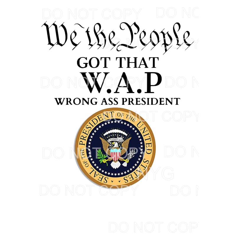 We The People Got That Wrong President WAP US Presidential 