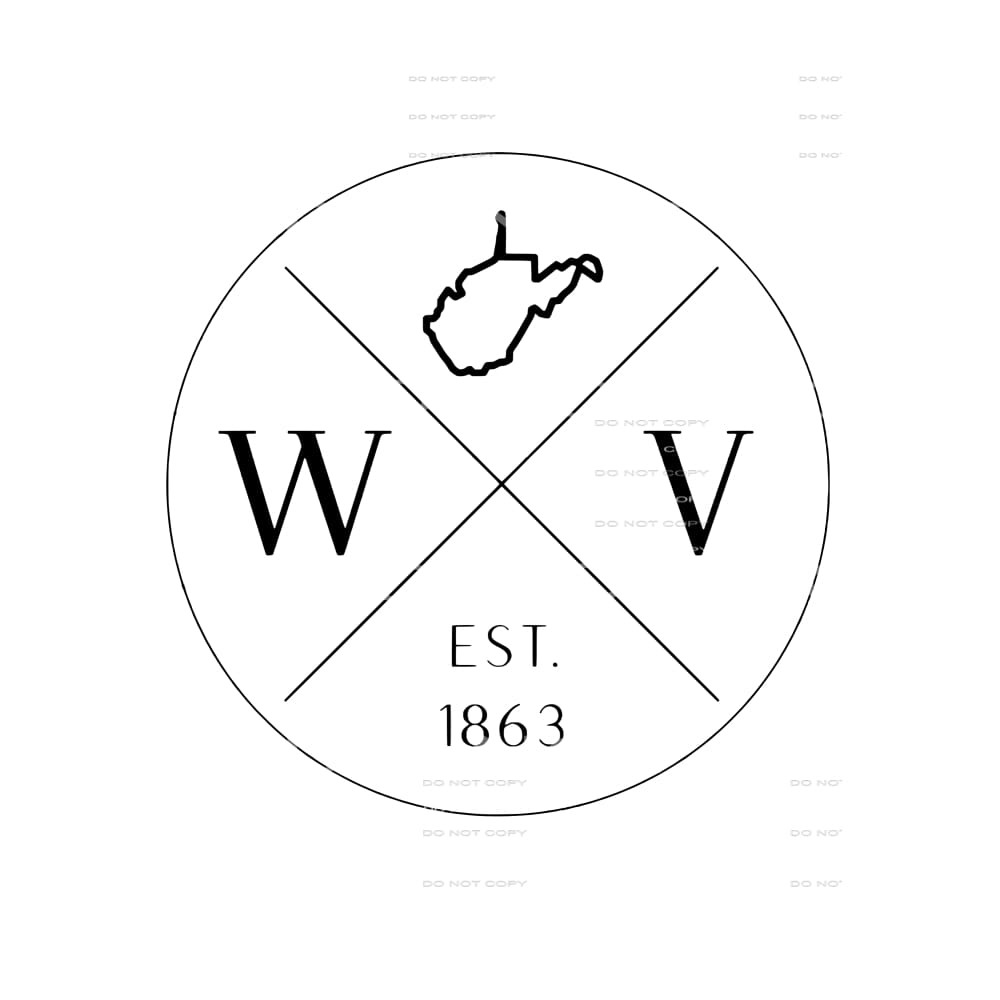 west virginia est 1863 # 10039 Sublimation transfers - Heat 