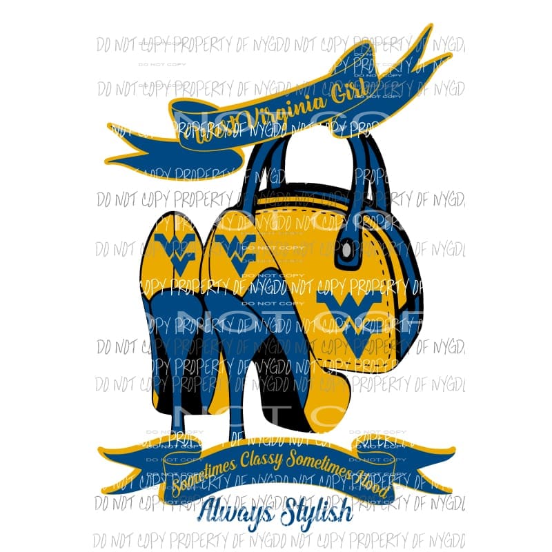 West Virginia Heels Sublimation transfers Heat Transfer