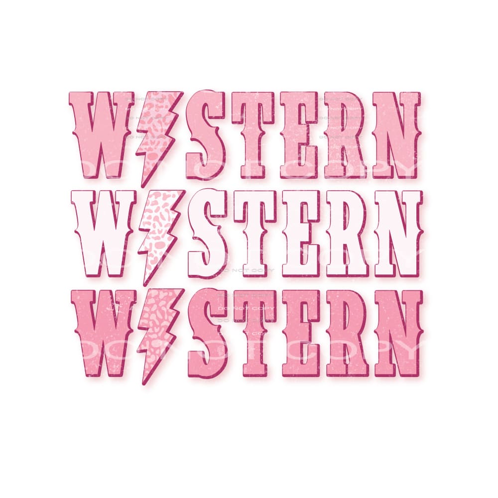 Western # 266 Sublimation transfers - Heat Transfer Graphic