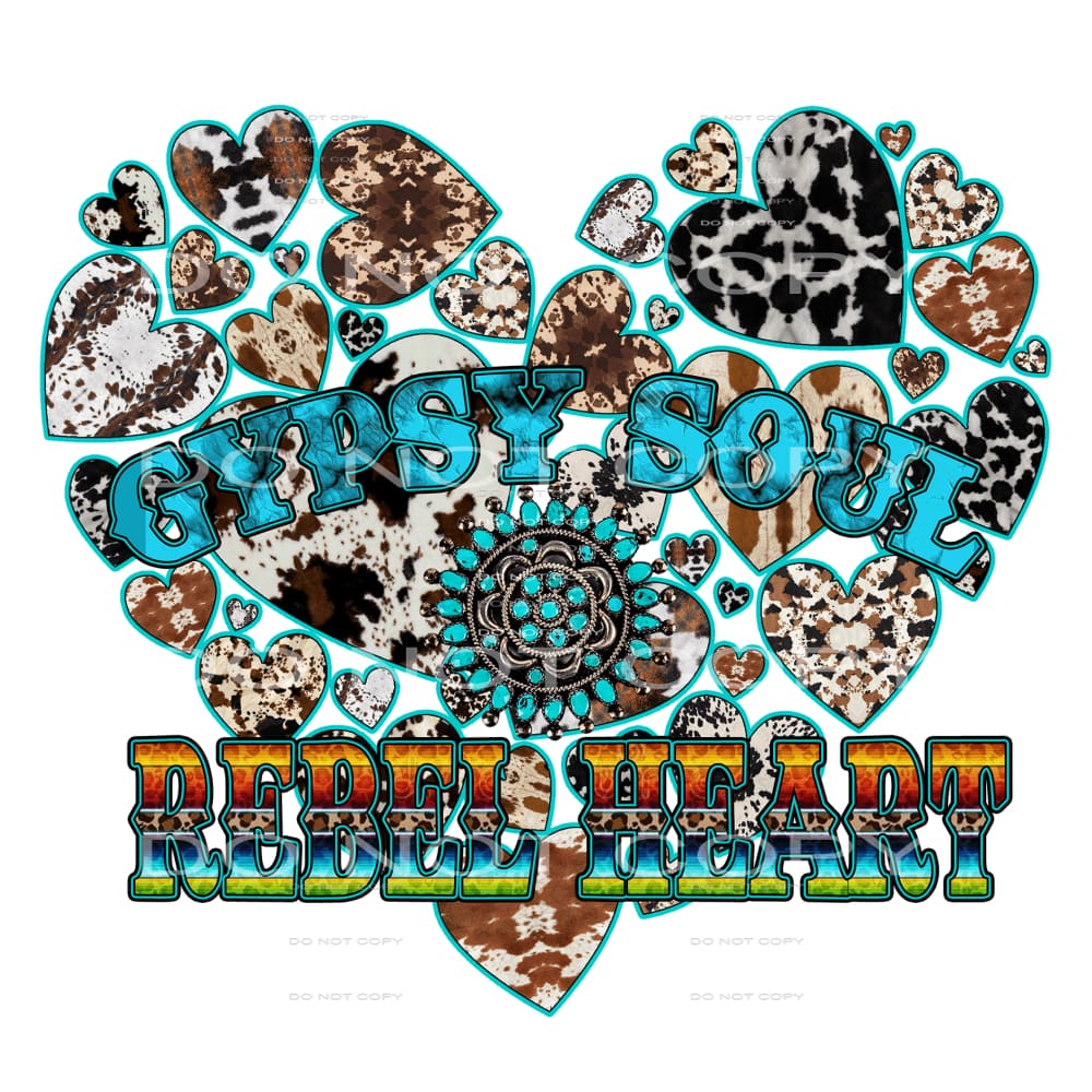 Western Boho #3760 Sublimation transfers - Heat Transfer