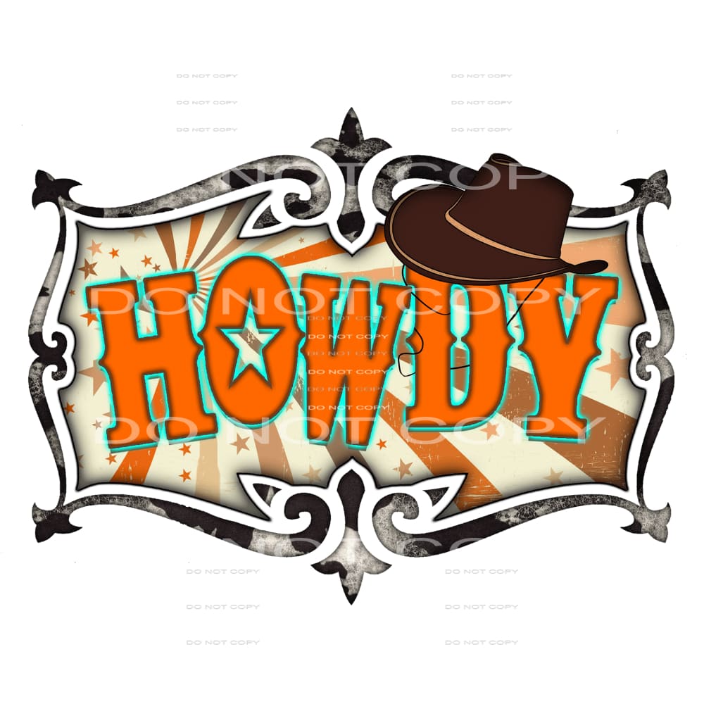 Western Boho #3989 Sublimation transfers - Heat Transfer