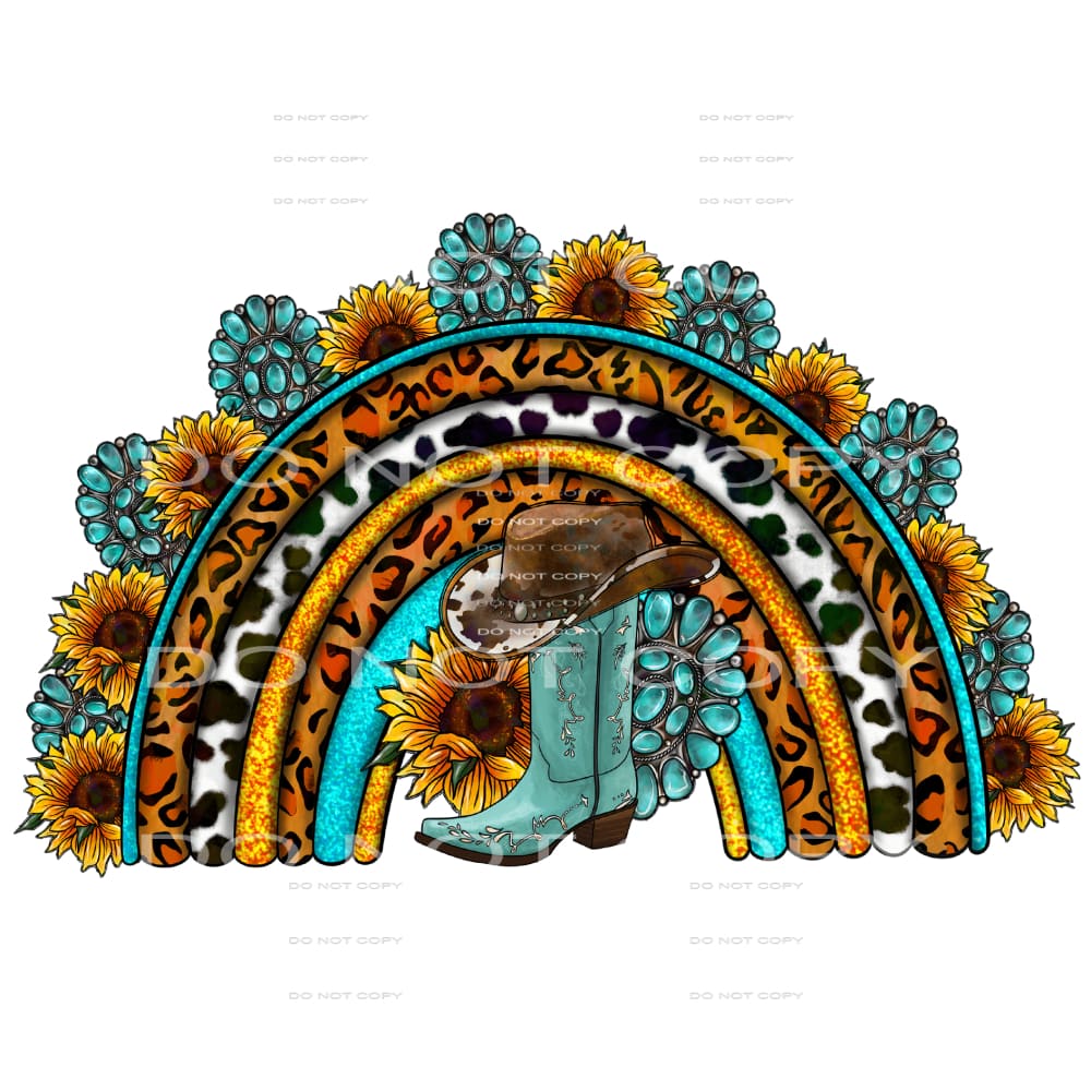 Western Boho #3992 Sublimation transfers - Heat Transfer
